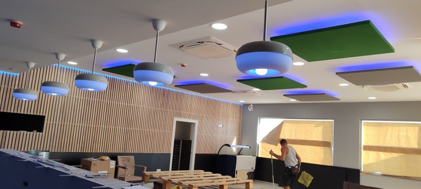 Iluminacion Led Proiecto iluminacion Restaurante Cafeteria La Estación BP urba