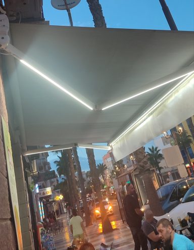 led diseño toldo royal